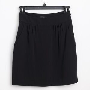 Theory silk Black Mini Skirt